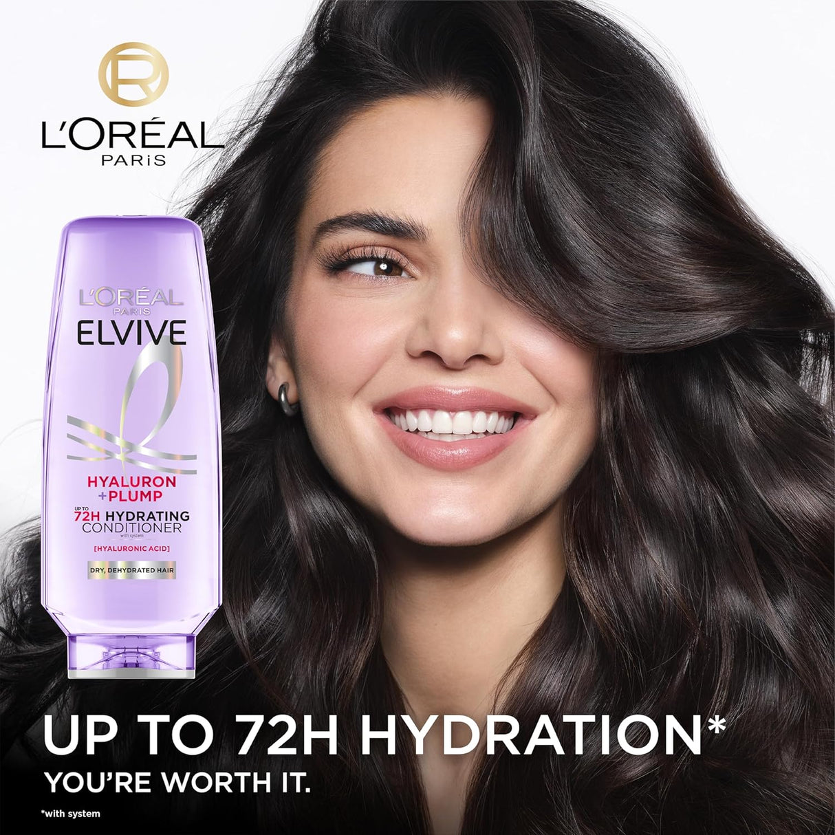 L'ORÉAL PARIS Elvive Hyaluron Plump Hydrating Conditioner, 12.6 oz-071249666203-LR-348960-3-LR eShop