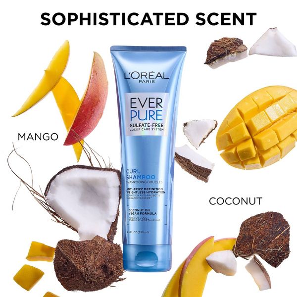 L'ORÉAL PARIS Ever Curl Sulfate-Free Coconut Oil Hydracharge Conditioner, 8.5 oz-071249341414-LR-361618-6-LR eShop