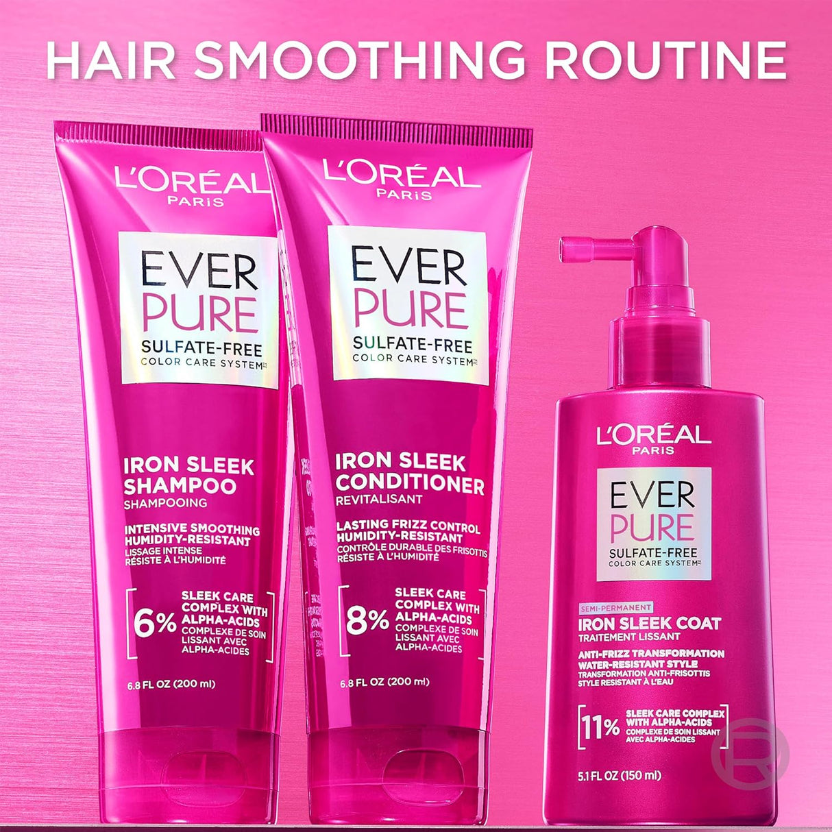 L'ORÉAL PARIS Ever Pure Sulfate Free Iron Sleek Coat Treatment, 5.1 oz-071249707937-LR-361644-3-LR eShop