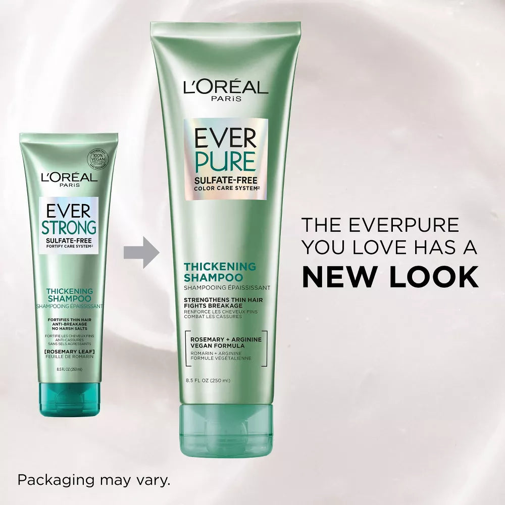 L'ORÉAL PARIS Ever Strong Sulfate-Free Thickening Shampoo, 8.5 fl oz-071249341322-LR-361613-8-LR eShop