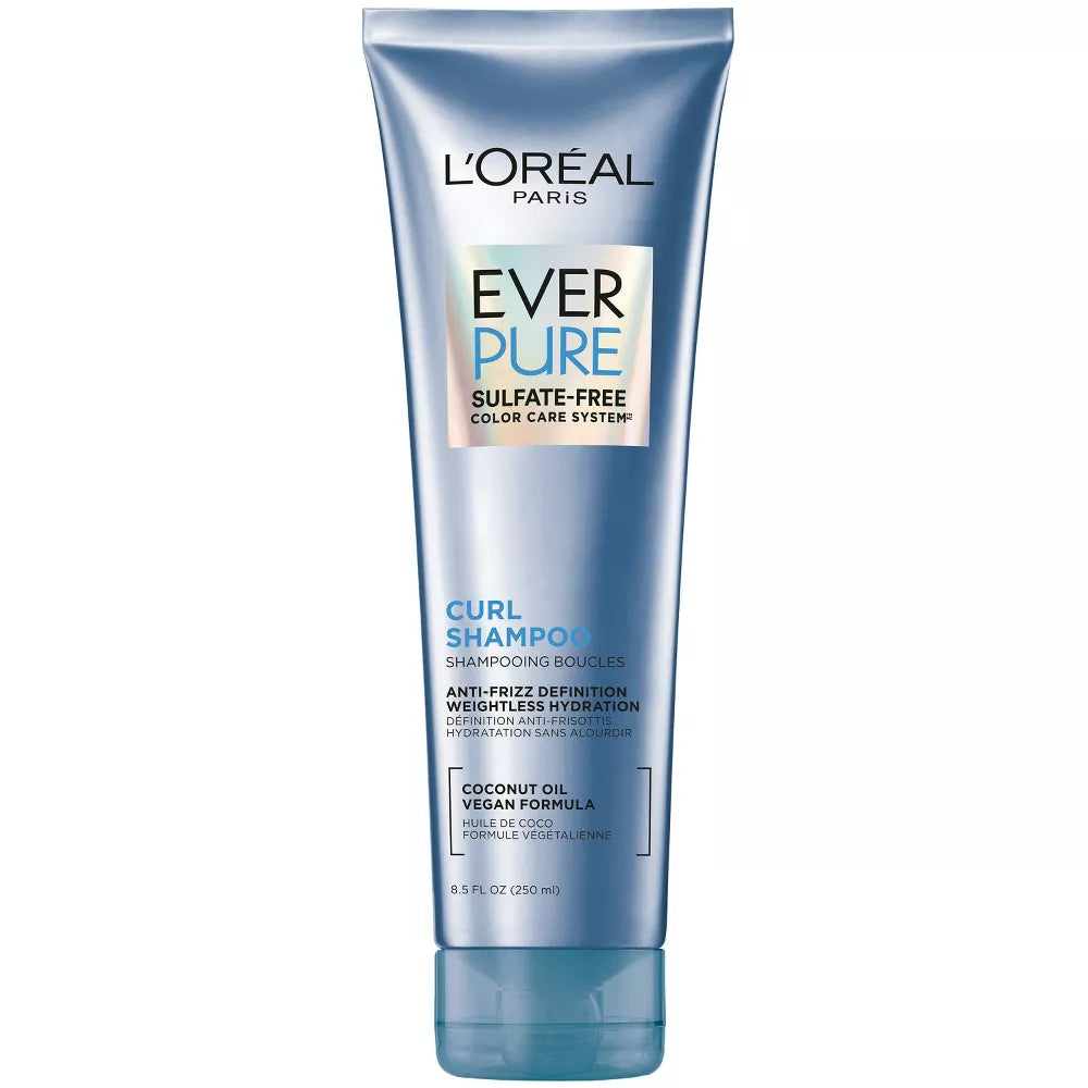 L'ORÉAL PARIS EverPure Curl Sulfate-Free Coconut Oil Hydracharge Shampoo, 8.5 oz-071249341407-LR-361617-1-LR eShop