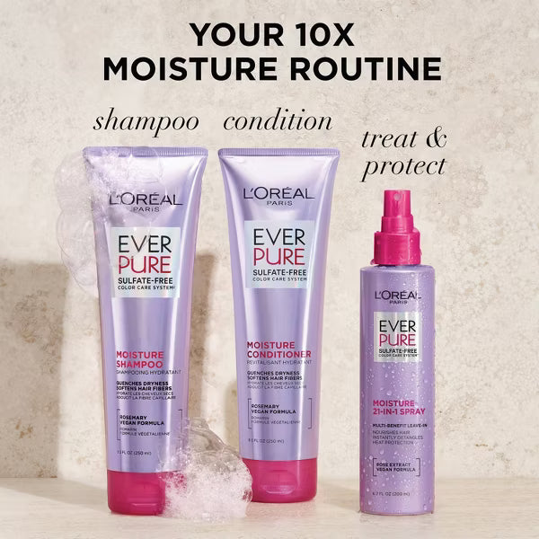 L'ORÉAL PARIS EverPure Moisture Rosemary Oil Shampoo for Dry Hair, 8.5 fl. oz-071249341247-LR-310311-6-LR eShop