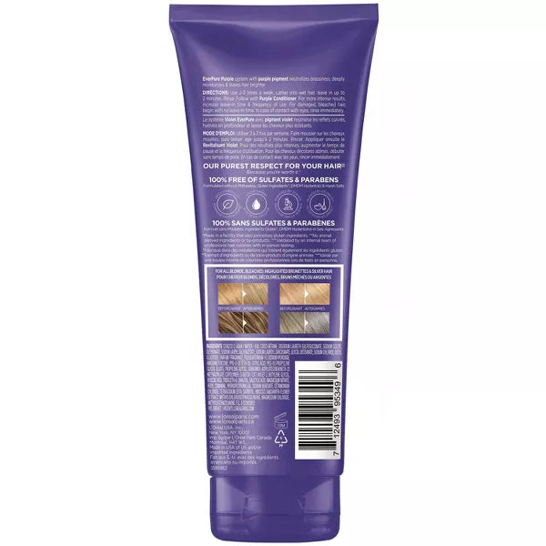 L'ORÉAL PARIS EverPure Sulfate Free Purple Shampoo for Colored Hair, 6.8 fl. oz.-071249395349-LR-335806-10-LR eShop