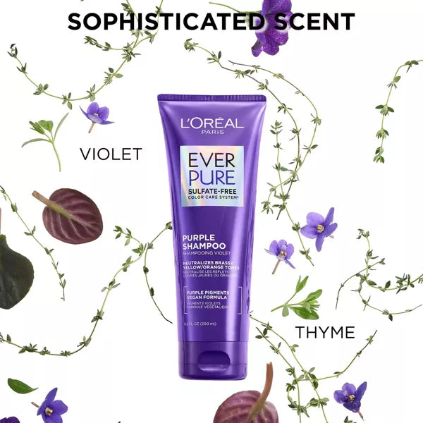 L'ORÉAL PARIS EverPure Sulfate Free Purple Conditioner for Colored Hair, Travel Size, 2.5 fl. oz.-071249685242-LR-358713-7-LR eShop