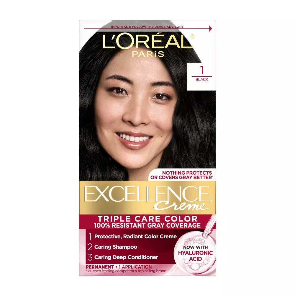 L'ORÉAL PARIS Excellence Triple Protection Permanent Color - 1 Black-071249121429-LR-361714-1-LR eShop