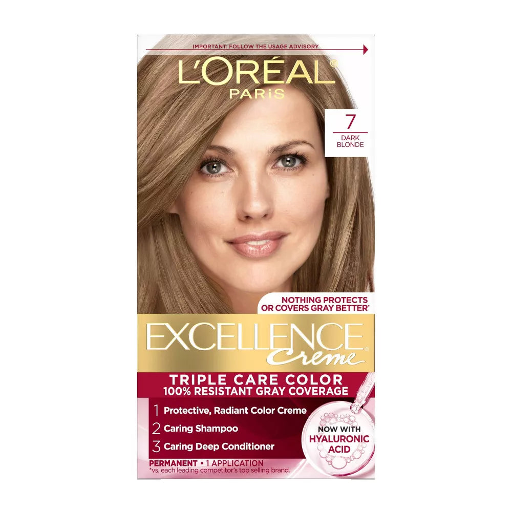 L'ORÉAL PARIS Excellence Triple Protection Permanent Hair Color - 7 Dark Blonde-071249210642-LR-223447-1-LR eShop