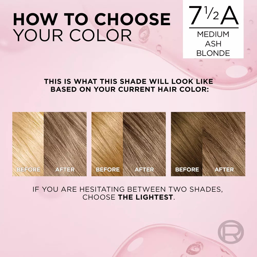 L'Oreal Paris Excellence Triple Protection Permanent Hair Color - 7.5A Medium Ash Blonde-071249210680-LR-251751-9-LR eShop