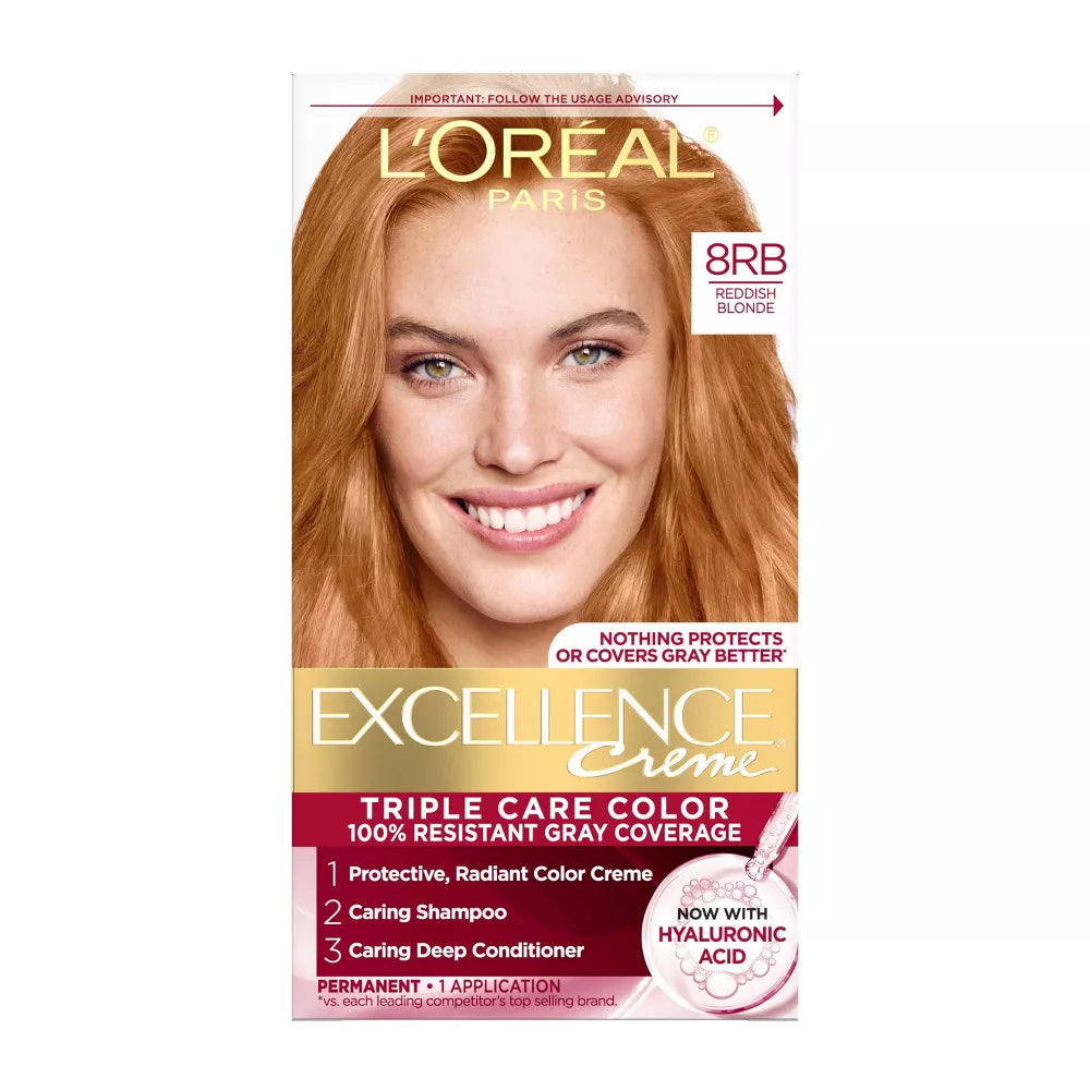 L'ORÉAL PARIS Excellence Triple Protection Permanent Hair Color - 8RB Reddish Blonde-071249210734-LR-251756-1-LR eShop