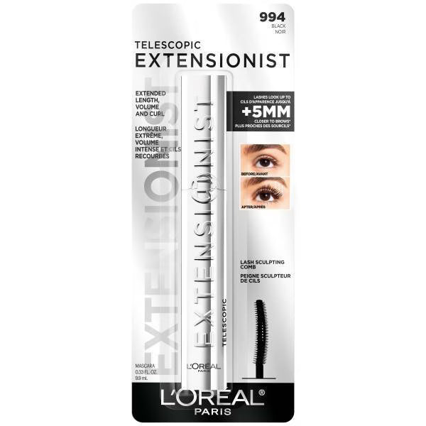 L'ORÉAL PARIS Extensionist Curling & Lengthening Mascara, 994 Washable Black, 0.41 fl oz-071249702802-LR-360302-3-LR eShop