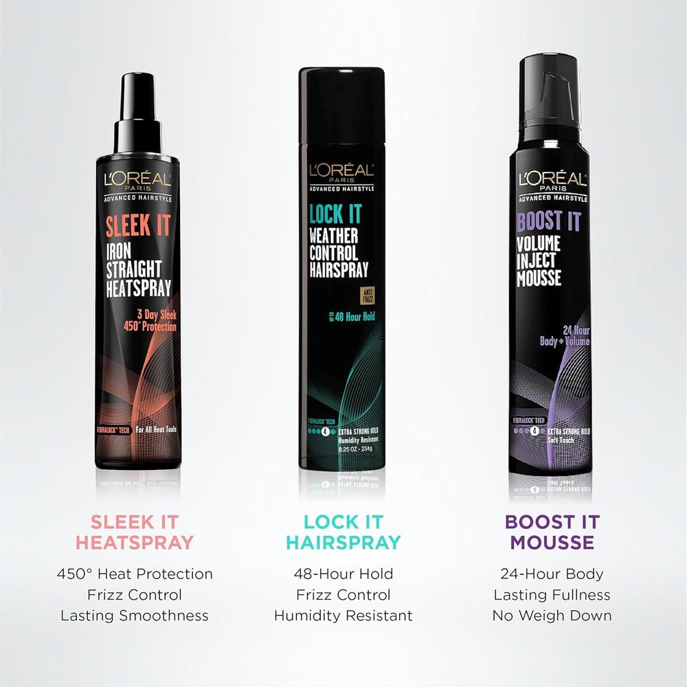 L'ORÉAL PARIS Hair Care Advanced Hairstyle Boost It Volume Inject Mousse, 8.3 fl. oz.-071249265970-LR-268864-3-LR eShop