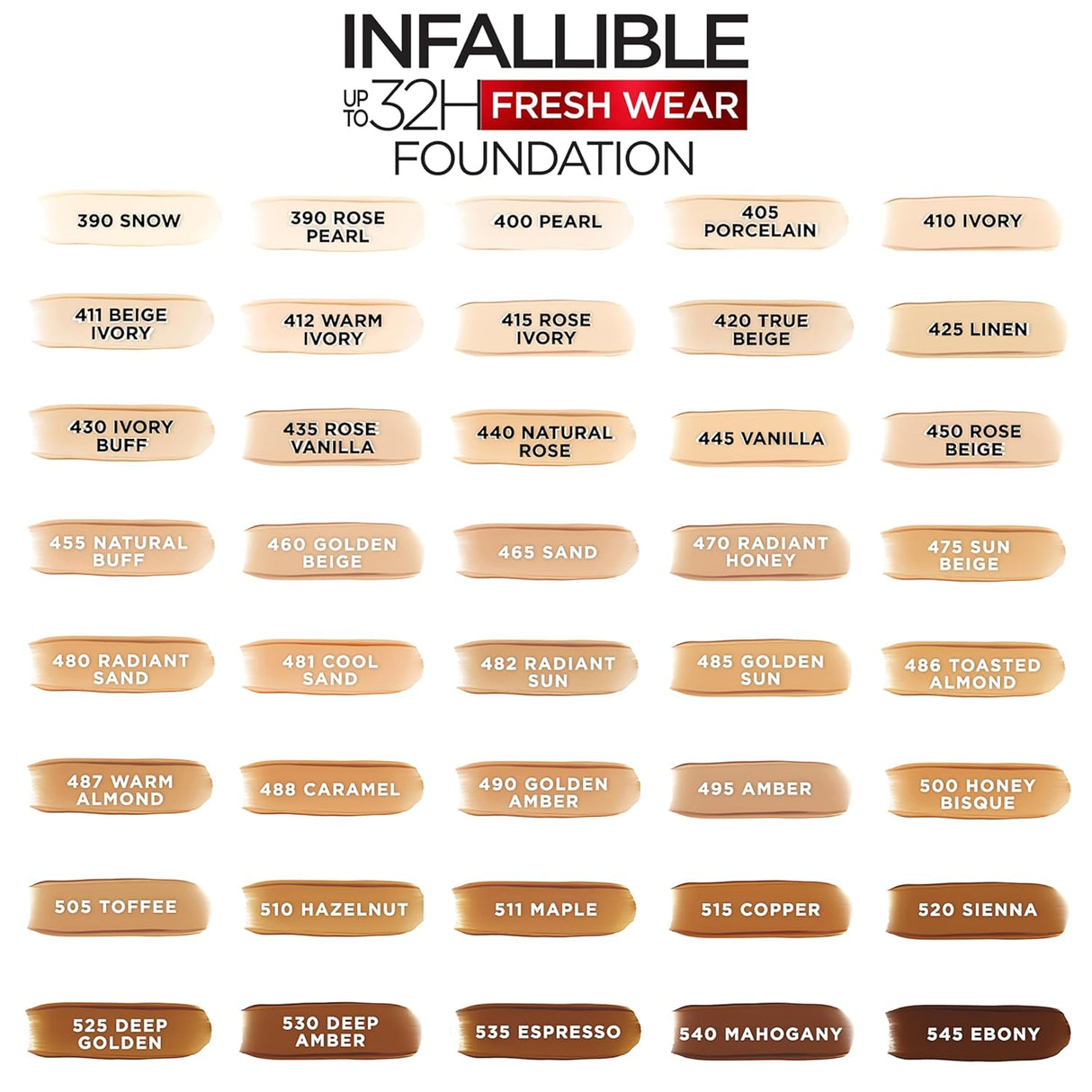 L'ORÉAL PARIS Infallible 32 Hour Fresh Wear Lightweight Foundation, 435 Rose Vanilla, 1 oz.-071249382189-LR-327232-7-LR eShop