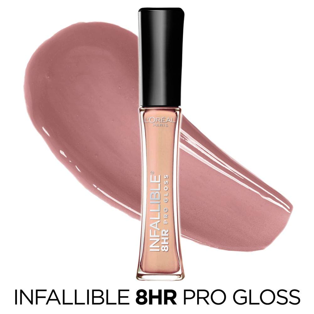 L'ORÉAL PARIS Infallible 8 Hour Pro Lip Gloss, Hydrating Finish, 105 Petal, 0.21 fl. oz.-071249135280-LR-184538-2-LR eShop