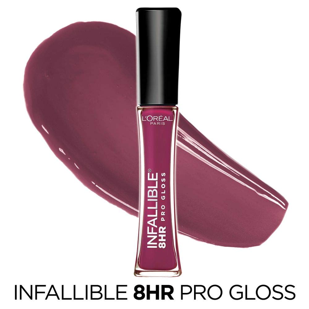 L'ORÉAL PARIS Infallible 8 Hour Pro Lip Gloss, Hydrating Finish, 515 Undeniable Mauve, 0.21 fl. oz.-071249135402-LR-184543-2-LR eShop