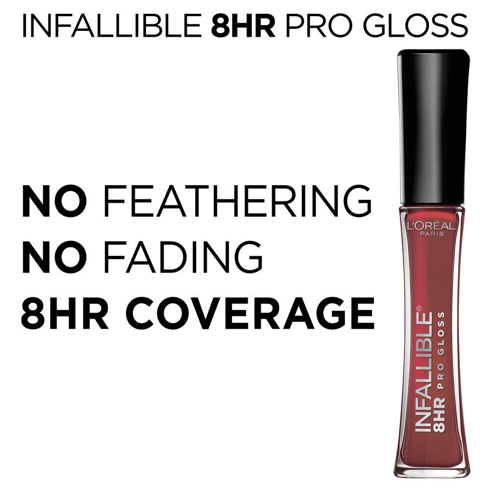 L'ORÉAL PARIS Infallible 8 Hour Pro Lip Gloss, Hydrating Finish, 885 Shell Pink, 0.21 fl. oz.-071249628935-LR-338292-3-LR eShop