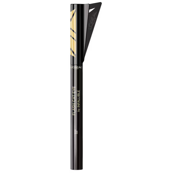 L'ORÉAL PARIS Infallible Flash Cat Eye Waterproof Brush Tip Liquid Eyeliner, 220 Black, 0.018 oz.-071249386033-LR-331882-8-LR eShop