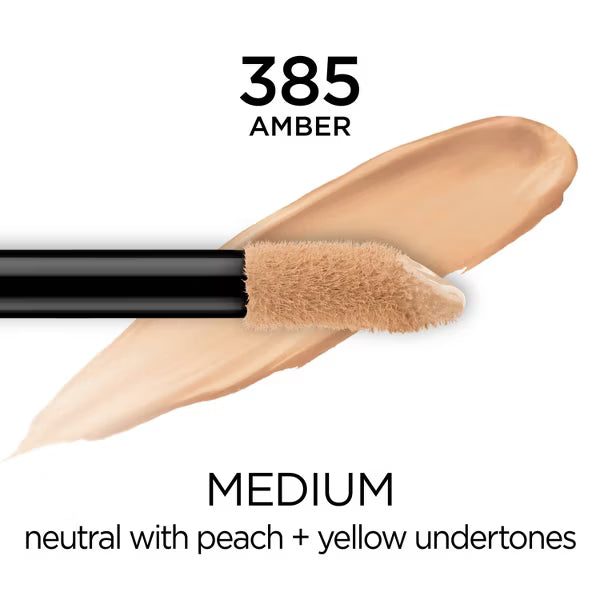 L'ORÉAL PARIS Infallible Full Wear Concealer Waterproof, Full Coverage, 385 Amber, 0.33 fl. oz.-071249382516-LR-327180-2-LR eShop