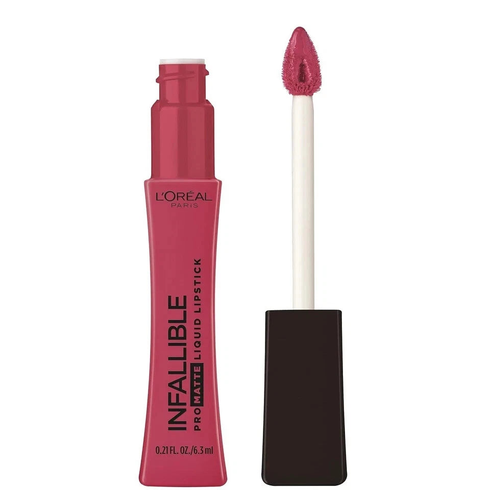 L'ORÉAL PARIS Infallible Matte Liquid Lipstick, 362 Plum Bum, 0.21 fl oz-071249358627-LR-315235-4-LR eShop