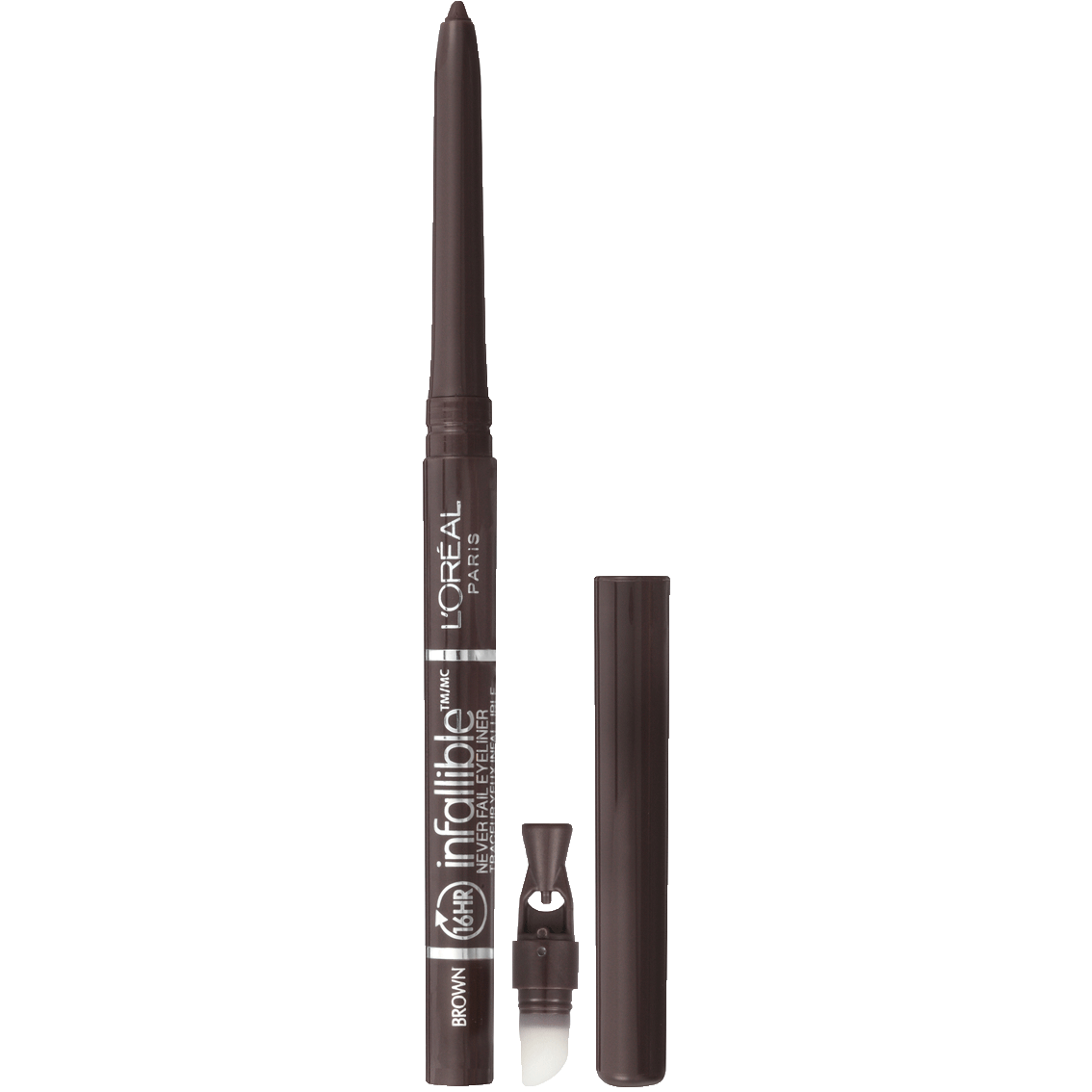 L'ORÉAL PARIS Infallible Never Fail Pencil Eyeliner with Built in Sharpener, 531 Brown, 0.008 oz.-071249145258-LR-188109-2-LR eShop