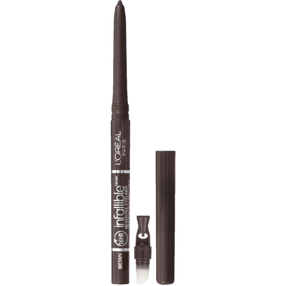 L'ORÉAL PARIS Infallible Never Fail Pencil Eyeliner with Built in Sharpener, 531 Brown, 0.008 oz.-071249145258-LR-188109-2-LR eShop