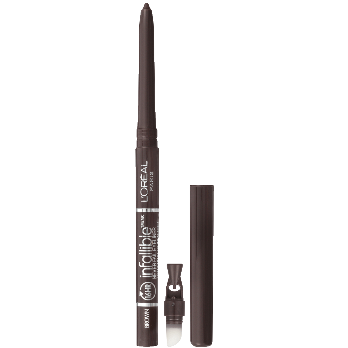 L'ORÉAL PARIS Infallible Never Fail Pencil Eyeliner with Built in Sharpener, 591 Carbon Black, 0.008 oz.-071249152416-LR-191598-2-LR eShop