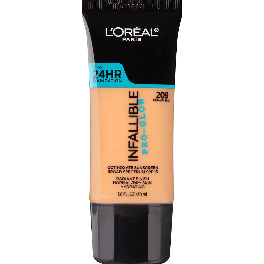 L'ORÉAL PARIS Infallible Pro-Glow Foundation, 209 Caramel Beige, 1 fl. oz.-071249330524-LR-300979-1-LR eShop