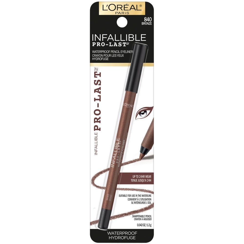 L'ORÉAL PARIS Infallible Pro-Last Waterproof, Up to 24HR Pencil Eyeliner, 840 Bronze, 0.042 oz.-071249385104-LR-327206-1-LR eShop