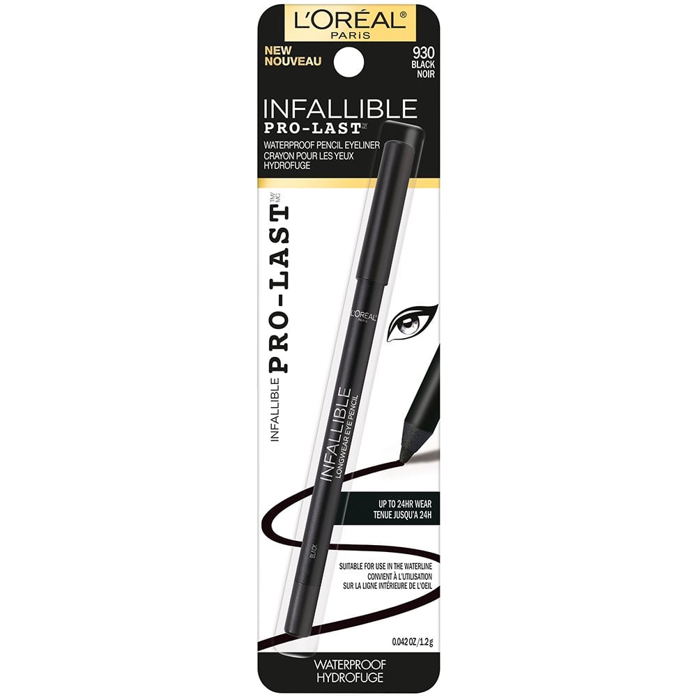 L'ORÉAL PARIS Infallible Pro-Last Waterproof, Up to 24HR Pencil Eyeliner, 930 Black, 0.042 oz.-071249357248-LR-318747-1-LR eShop