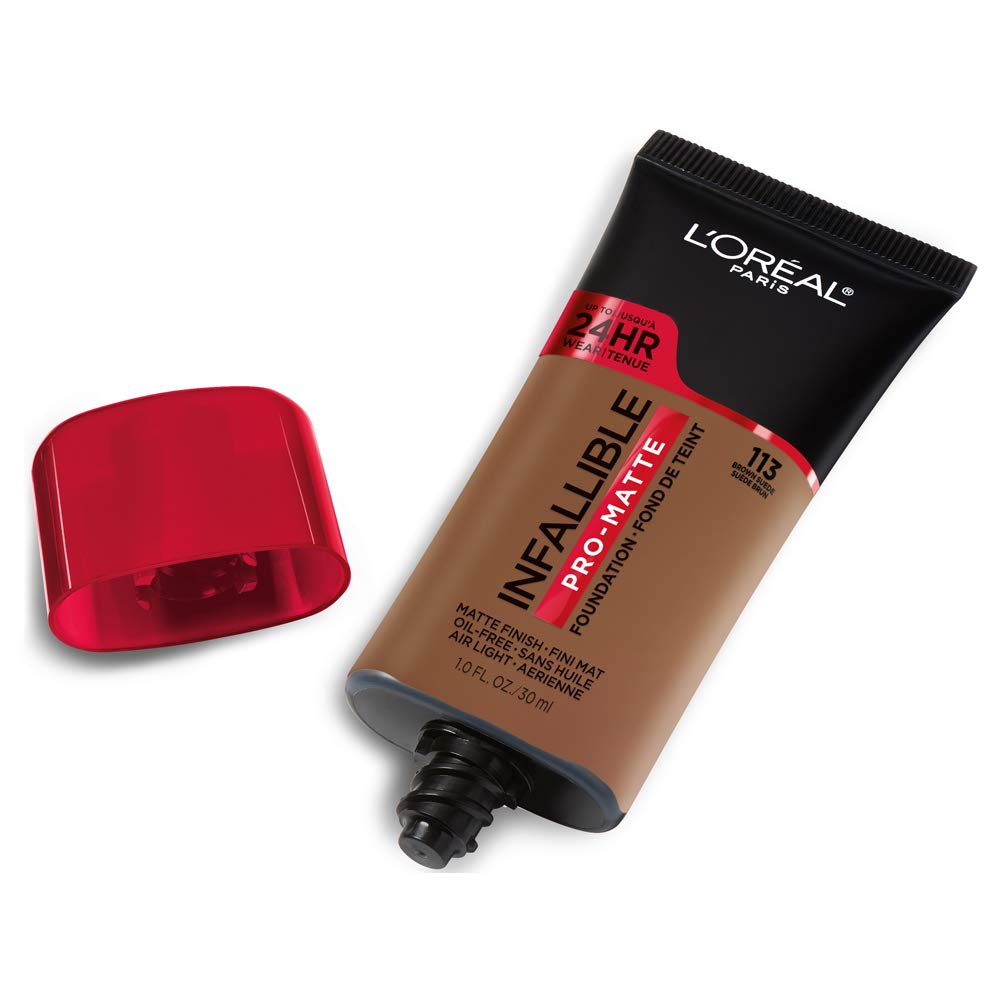 L'ORÉAL PARIS Infallible Pro-Matte Blendable Foundation, Oil Free, 113 Brown Suede, 1 fl. oz.-071249367667-LR-331895-2-LR eShop