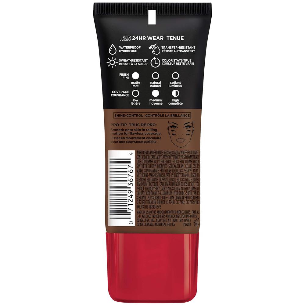 L'ORÉAL PARIS Infallible Pro-Matte Blendable Foundation, Oil Free, 114 Rich Chocolate, 1 fl. oz.-071249367674-LR-331897-3-LR eShop