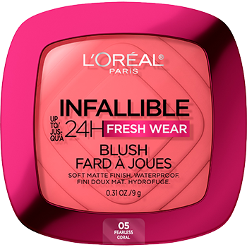 L'ORÉAL PARIS Infallible Up to 24H Fresh Wear Soft Matte Blush, 005 Fearless Coral, 0.31 oz-071249674666-LR-349415-1-LR eShop