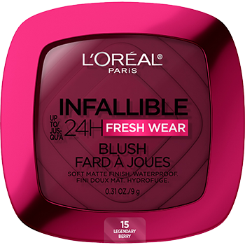 L'ORÉAL PARIS Infallible Up to 24H Fresh Wear Soft Matte Blush, 015 Legendary Berry, 0.31 oz-071249674680-LR-349416-1-LR eShop