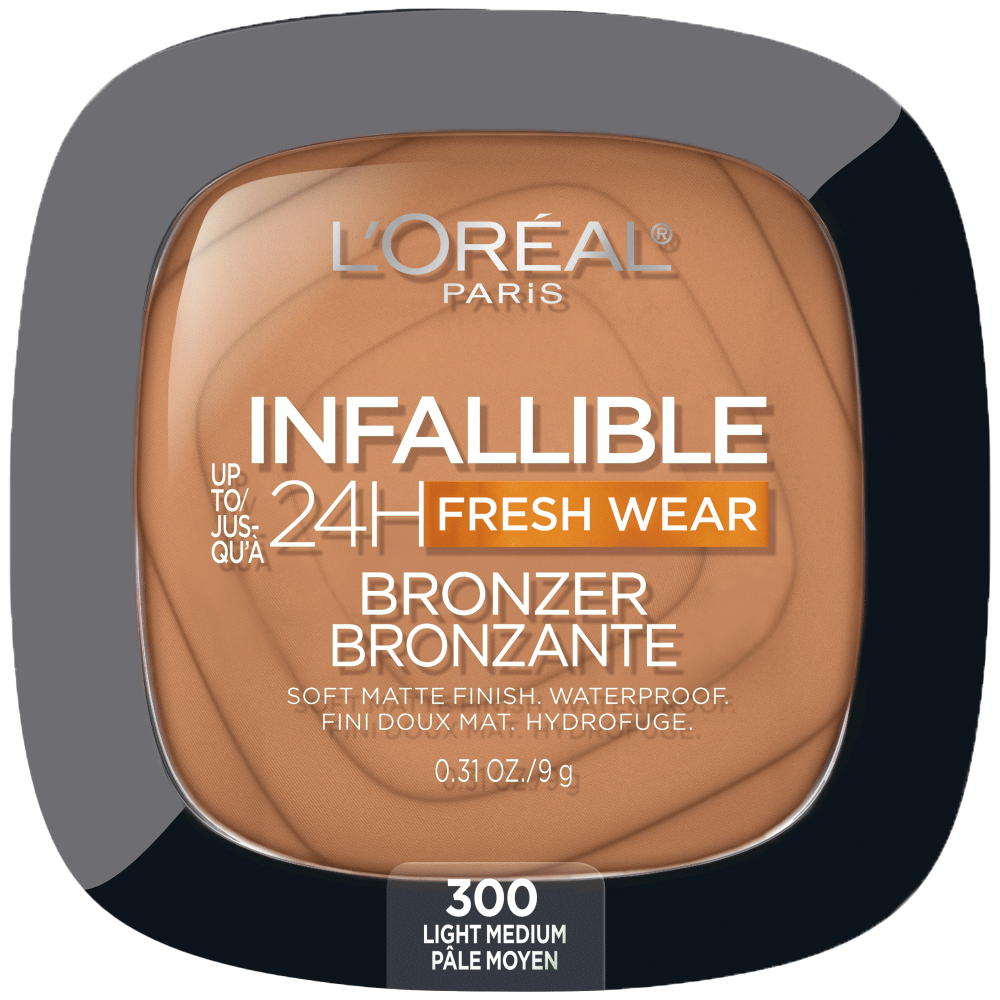L'ORÉAL PARIS Infallible Up to 24H Fresh Wear Soft Matte Bronzer, 300 Light medium, 0.31 oz-071249664179-LR-345569-1-LR eShop