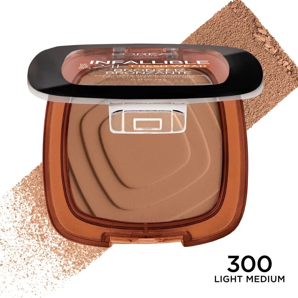 L'ORÉAL PARIS Infallible Up to 24H Fresh Wear Soft Matte Bronzer, 300 Light medium, 0.31 oz-071249664179-LR-345569-2-LR eShop