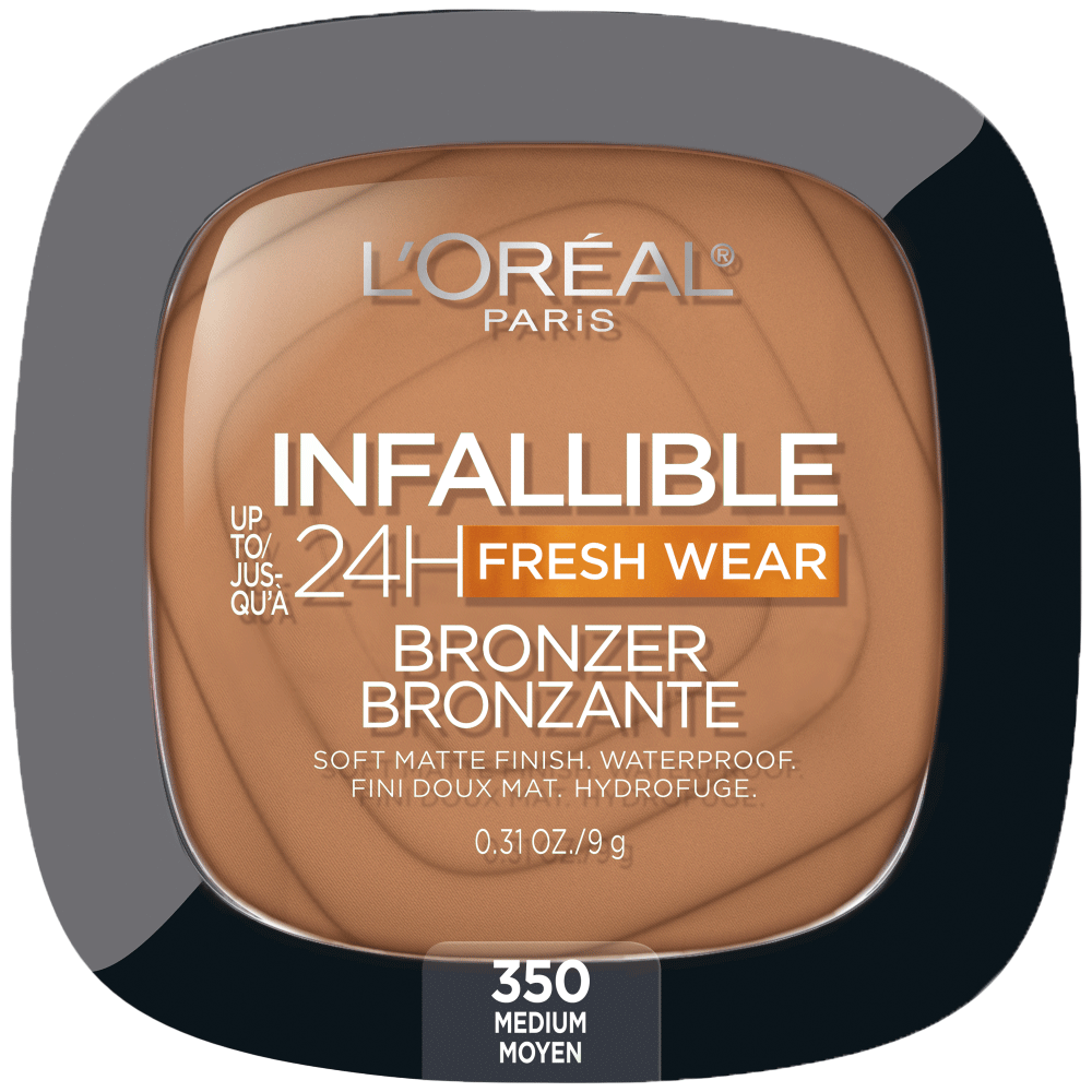 L'ORÉAL PARIS Infallible Up to 24H Fresh Wear Soft Matte Bronzer, 350 Medium, 0.31 oz-071249664186-LR-345567-1-LR eShop