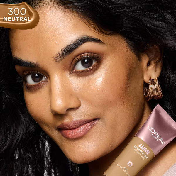 L'ORÉAL PARIS Lumi Le Glow Tint Liquid Skin Tint, 300 Neutral, 0.84 fl. oz.-071249692592-LR-356351-4-LR eShop