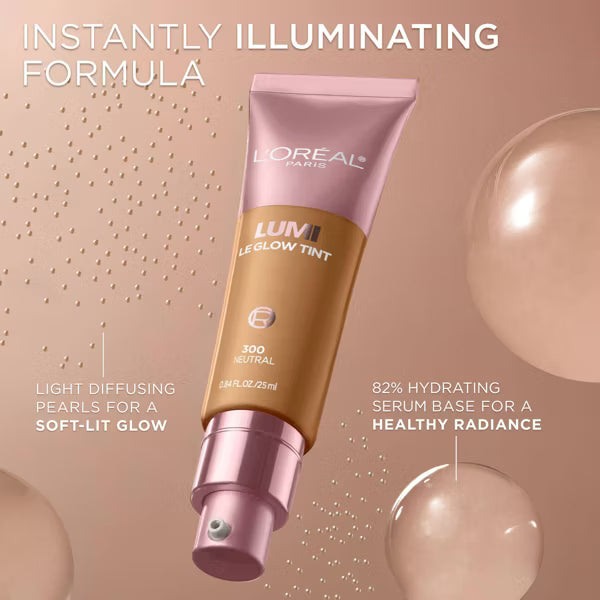 L'ORÉAL PARIS Lumi Le Glow Tint Liquid Skin Tint, 230 Neutral, 0.84 fl. oz.-071249692585-LR-356350-7-LR eShop