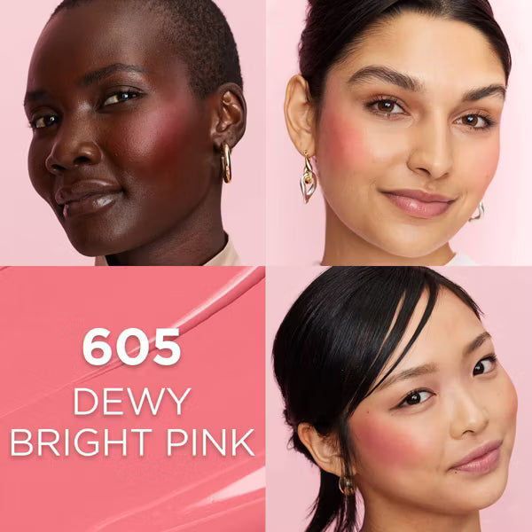 L'ORÉAL PARIS Lumi Le Liquid Blush, Intense Liquid Pigments, 605 Dewy Bright Pink, 0.33 fl oz-071249690598-LR-354603-3-LR eShop