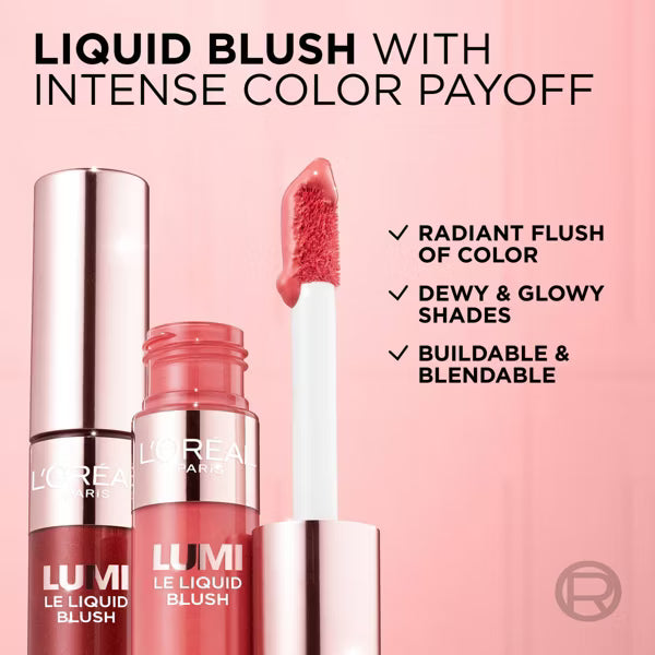 L'ORÉAL PARIS Lumi Le Liquid Blush, Intense Liquid Pigments, 635 Glowy Worth It Medium, 0.33 fl oz-071249690635-LR-354607-6-LR eShop