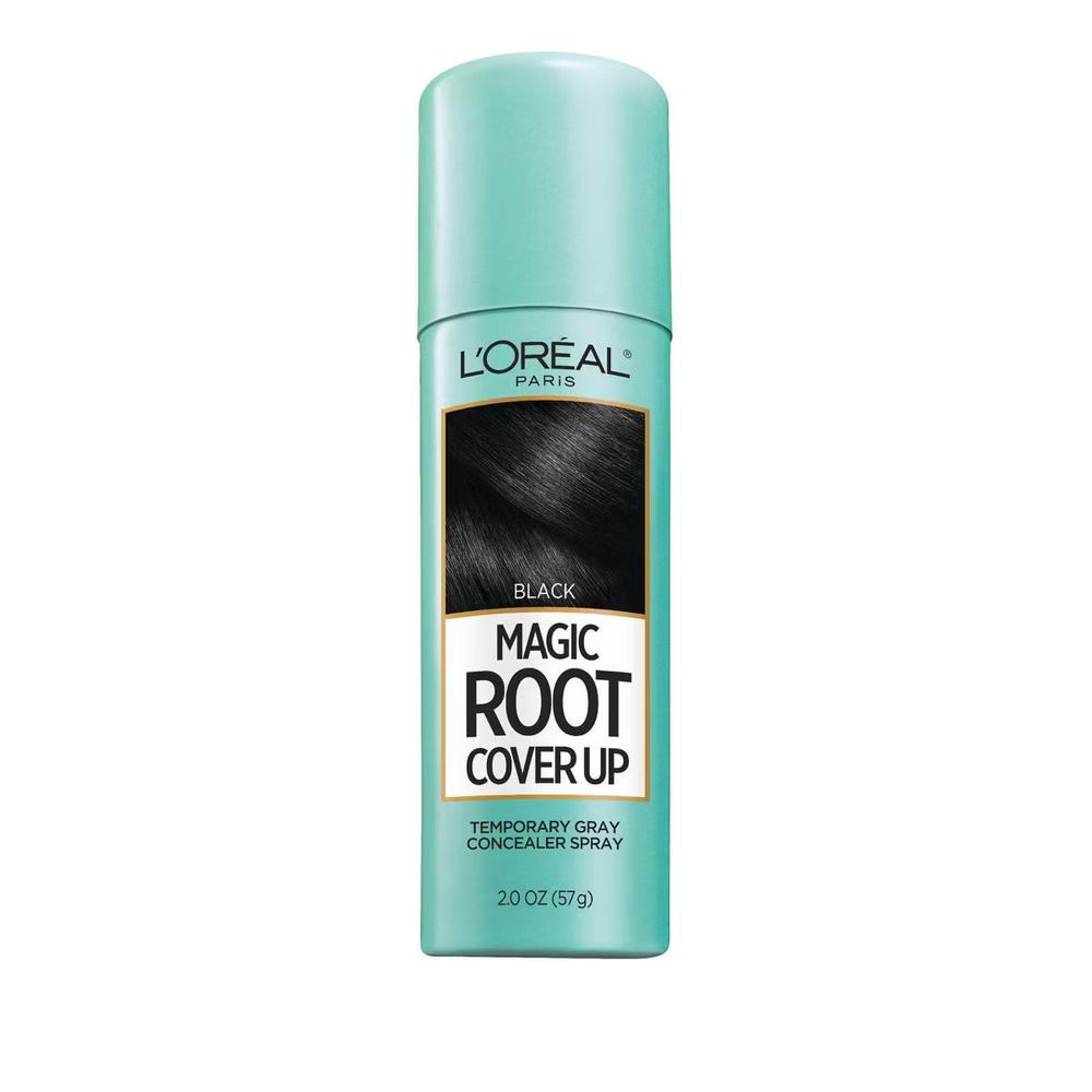 L'ORÉAL PARIS Magic Root Cover Up Temporary Gray Concealer Spray, Black, 2 oz.-071249318577-LR-296008-1-LR eShop