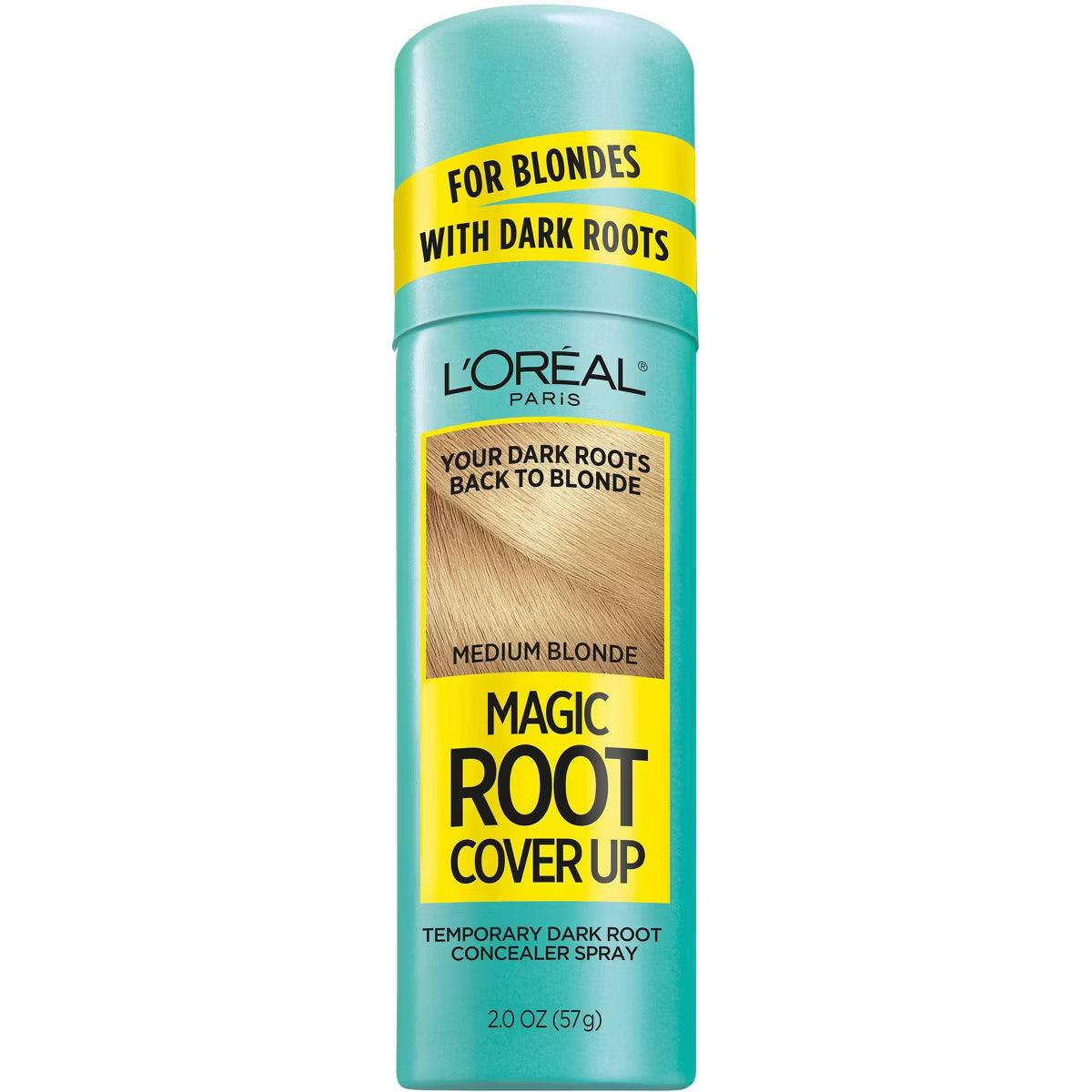 L'ORÉAL PARIS Magic Root Cover Up Temporary Gray Concealer Spray, Medium Blonde, 2 oz.-071249318591-LR-296011-1-LR eShop