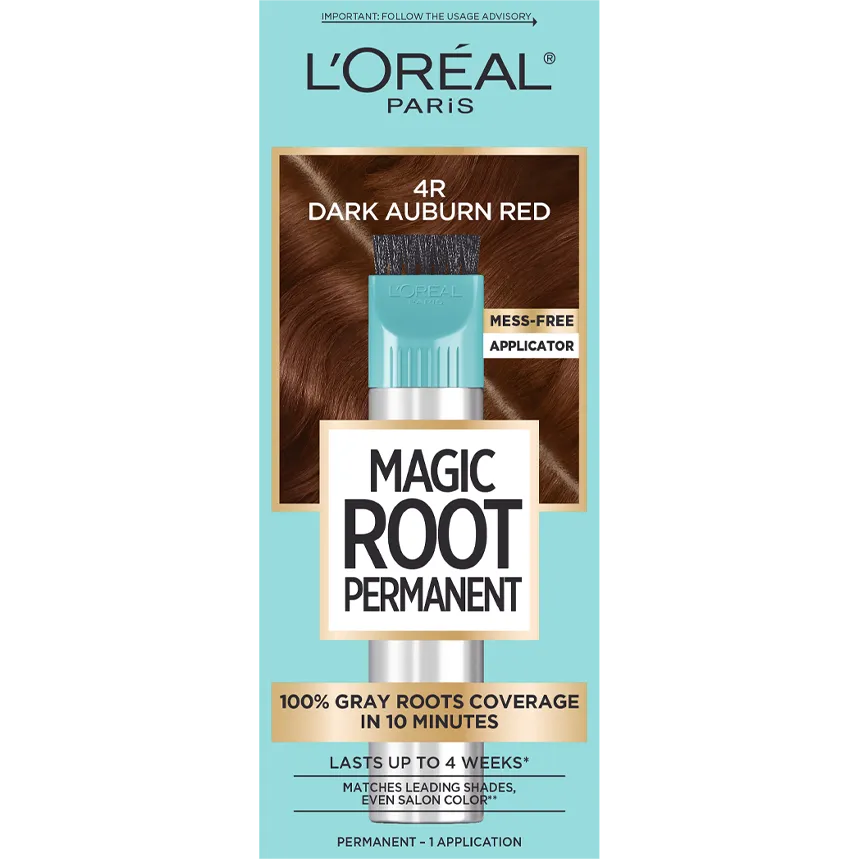 L'ORÉAL PARIS Magic Root Rescue 10 Minute Root Coloring Kit - 4R Dark Auburn Red-071249402382-LR-361767-1-LR eShop