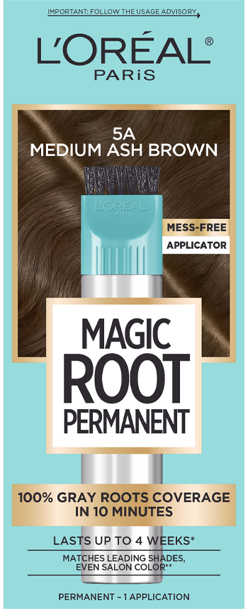 L'ORÉAL PARIS Magic Root Rescue 10 Minute Root Coloring Kit - 5A Medium Ash Brown-071249402412-LR-361770-1-LR eShop