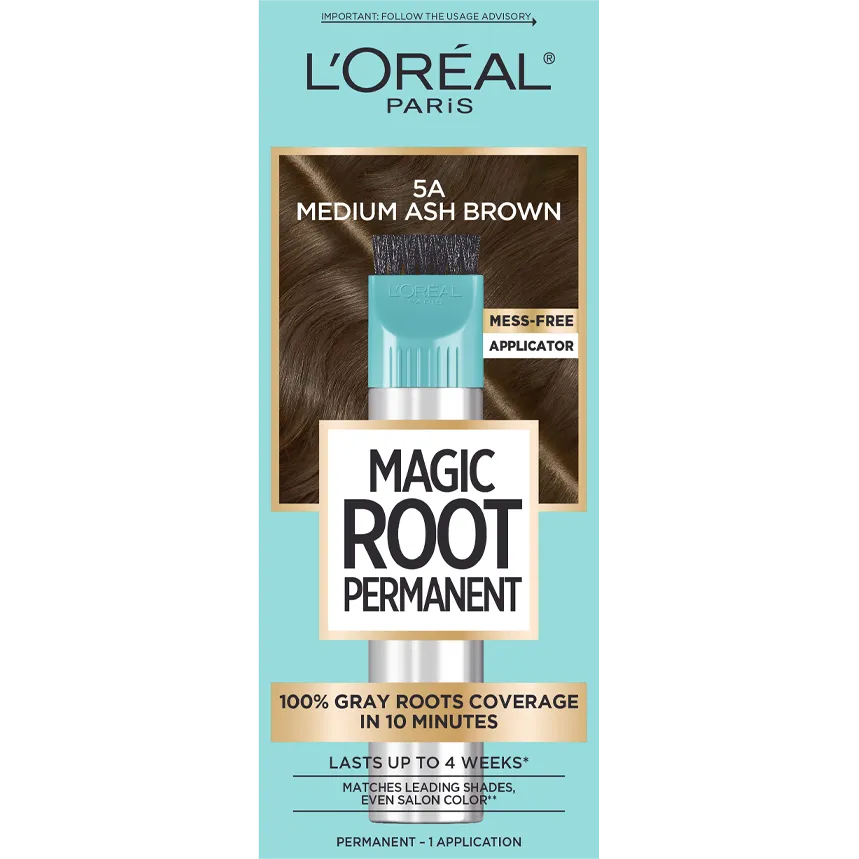 L'ORÉAL PARIS Magic Root Rescue 10 Minute Root Coloring Kit - 5A Medium Ash Brown-071249402412-LR-361770-1-LR eShop