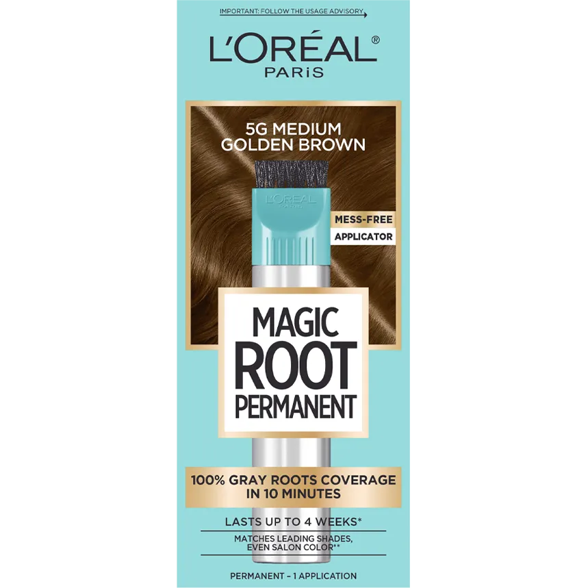 L'ORÉAL PARIS Magic Root Rescue 10 Minute Root Coloring Kit - 5G Medium Golden Brown-071249164464-LR-361719-1-LR eShop