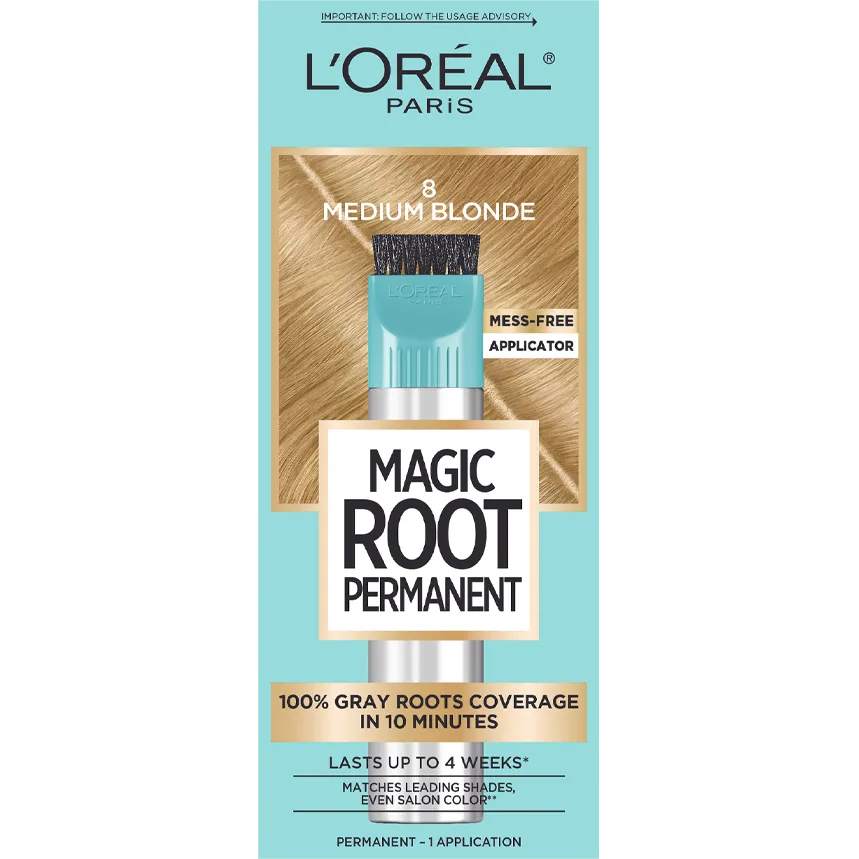 L'ORÉAL PARIS Magic Root Rescue 10 Minute Root Coloring Kit - 8 Medium Blonde-071249164518-LR-361720-1-LR eShop