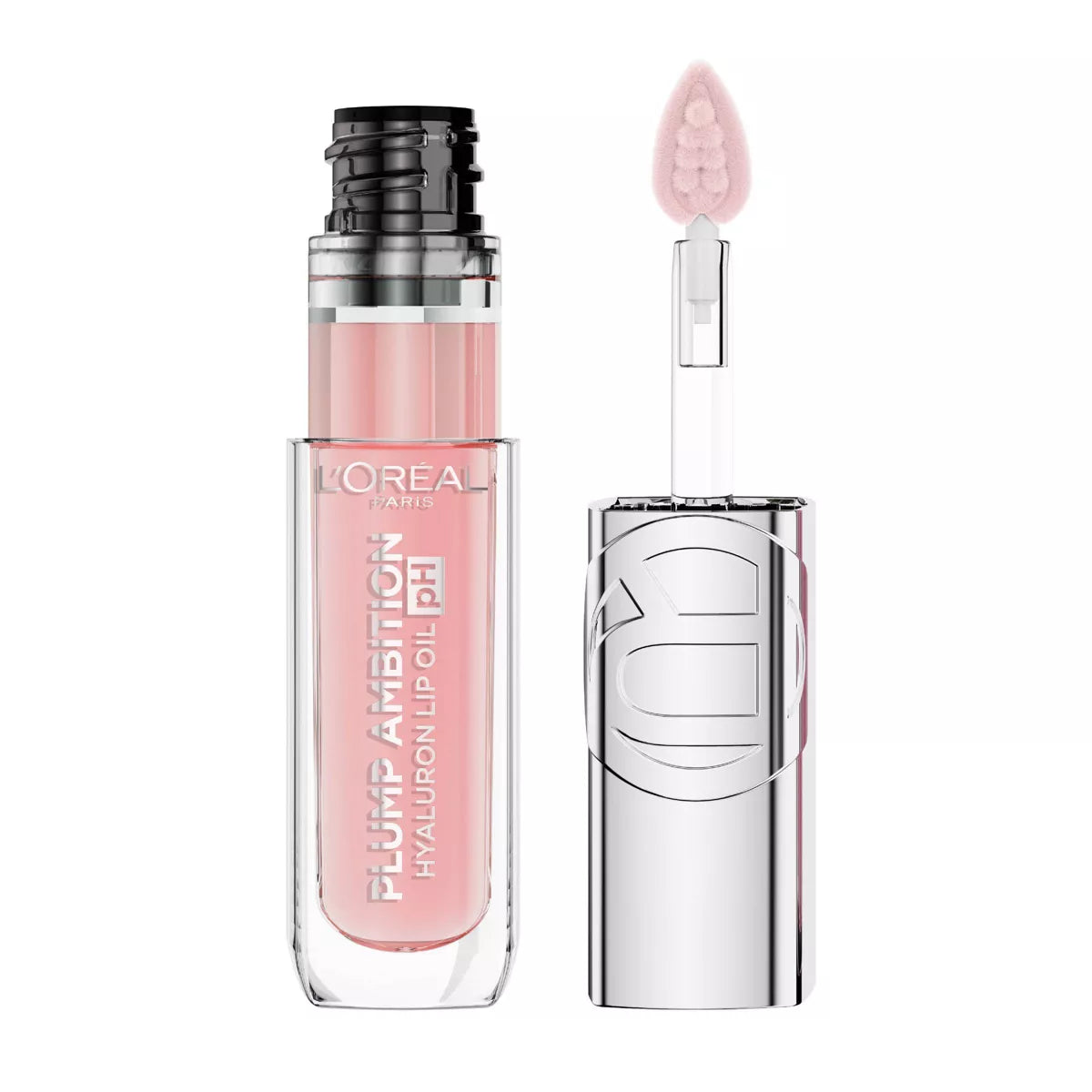 L'ORÉAL PARIS Plump Ambition Hyaluron pH Lip Oil Plumping Lip Gloss, ph Rose, 0.16 fl oz-071249701317-LR-358185-1-LR eShop