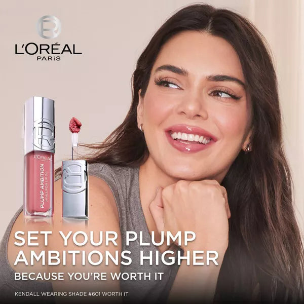 L'ORÉAL PARIS Plump Ambition Hyaluron Plumping Lip Gloss - Berry Jolie, 0.16 fl. oz.-071249690437-LR-356333-4-LR eShop