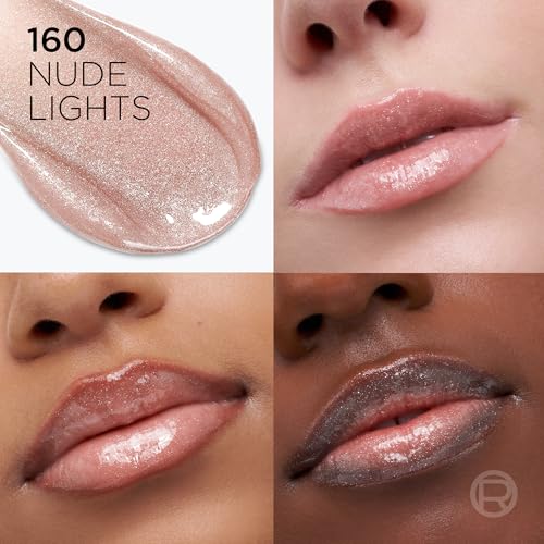 L'ORÉAL PARIS Plump Ambition Hyaluron Tinted Shimmer Lip Oil Plumping Lip Gloss, Nude Lights, 0.16 fl oz-071249710173-LR-362522-3-LR eShop