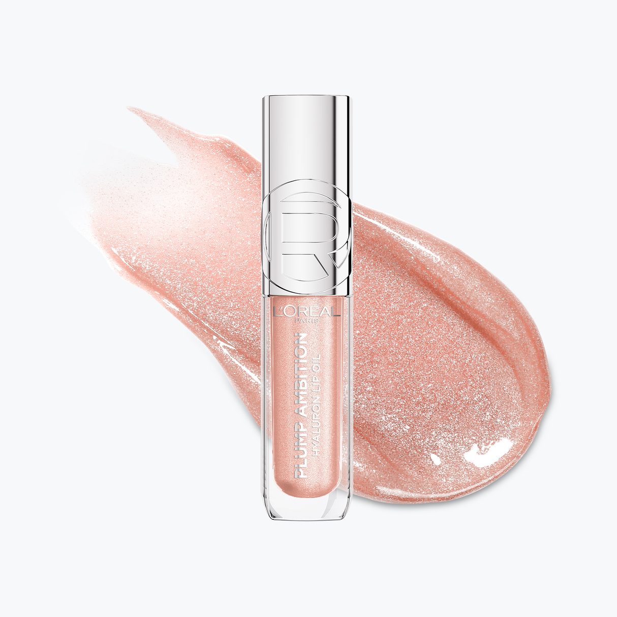 L'ORÉAL PARIS Plump Ambition Hyaluron Tinted Shimmer Lip Oil Plumping Lip Gloss, Quartz Lights, 0.16 fl oz-071249710180-LR-362523-2-LR eShop