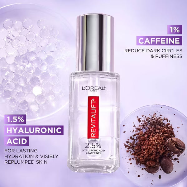 L'ORÉAL PARIS Revitalift Derm Intensives Hyaluronic Acid and Caffeine Eye Serum, 0.67 fl oz-071249635452-LR-344017-4-LR eShop